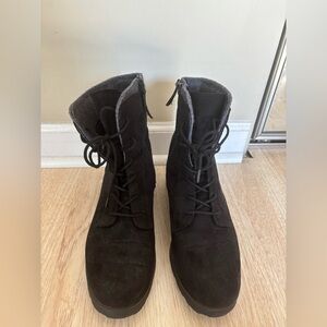 Target Universal Thread Women's Black Lace-Up Boots